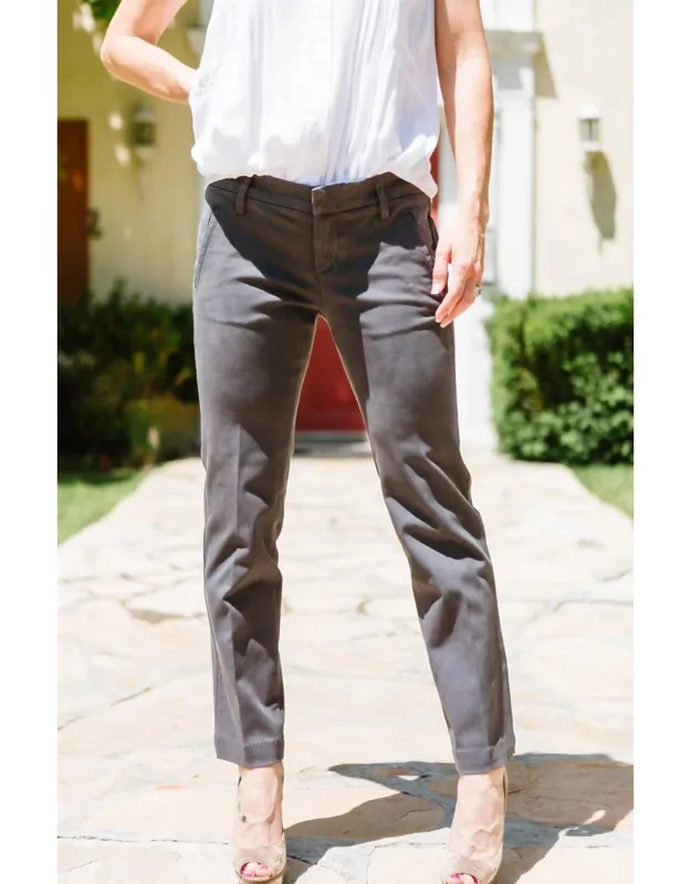 Straight Leg Crop Trousers