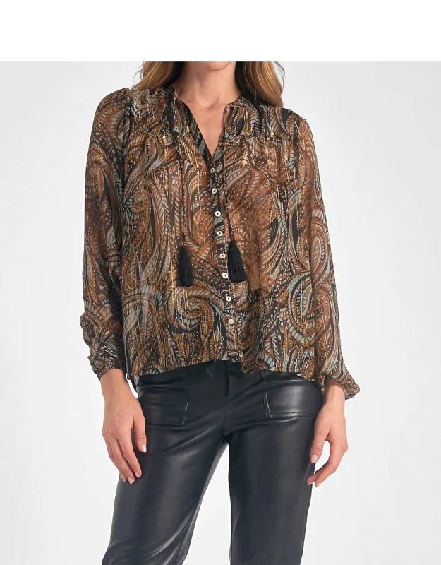 Paisley Top In Chiffon
