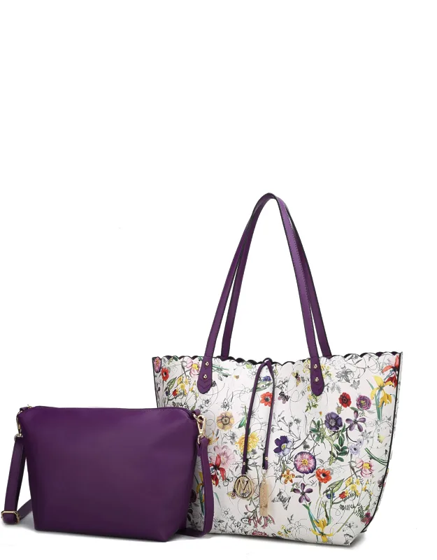 Danielle Reversible Tote Bag With Crossbody Pouch