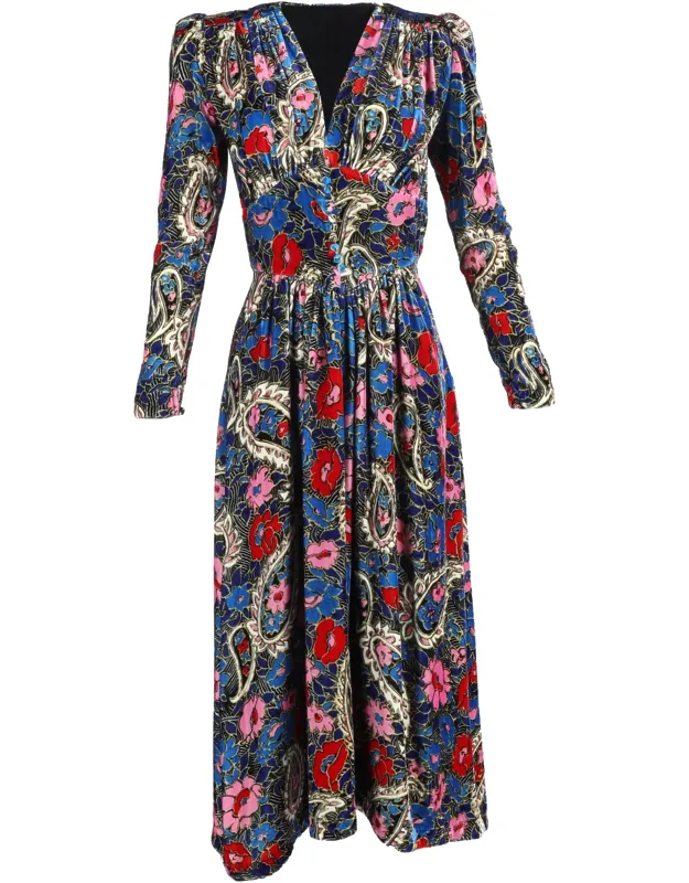 Floral-print Midi Dress