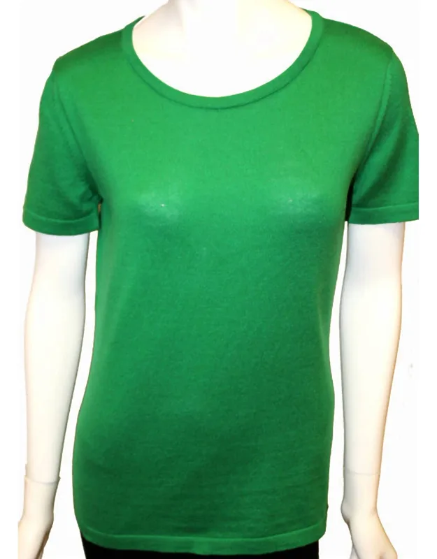 Short Sleeve Crew-neck Shell Top