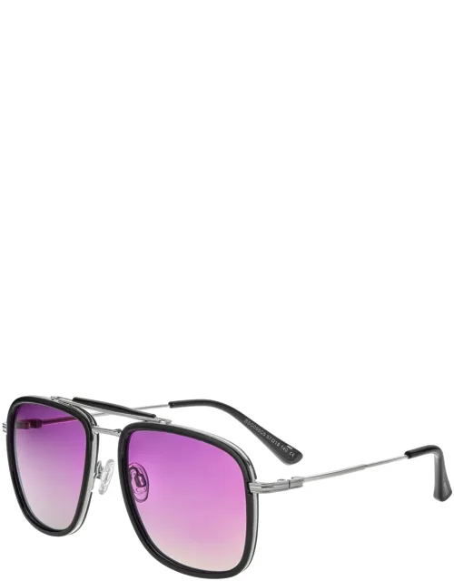 Flyer Polarized Sunglasses With Adjustable Nosepads And Scratch Resistant Lenses