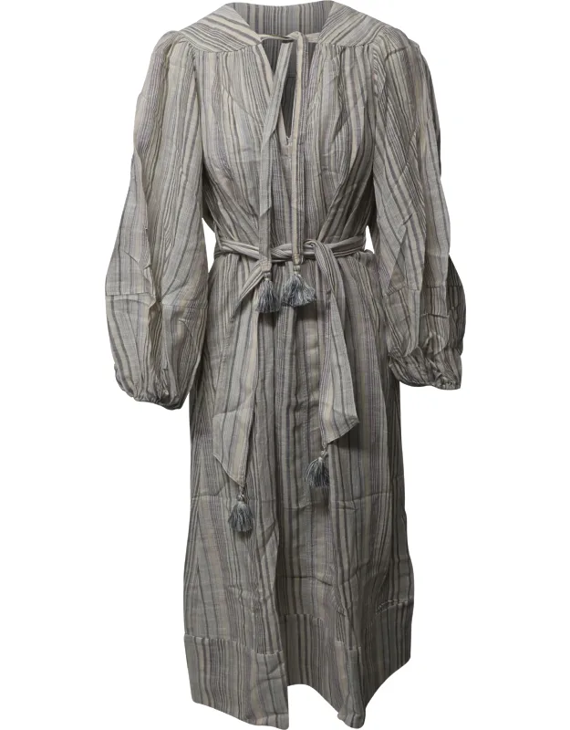 Striped Tunic Long Dress