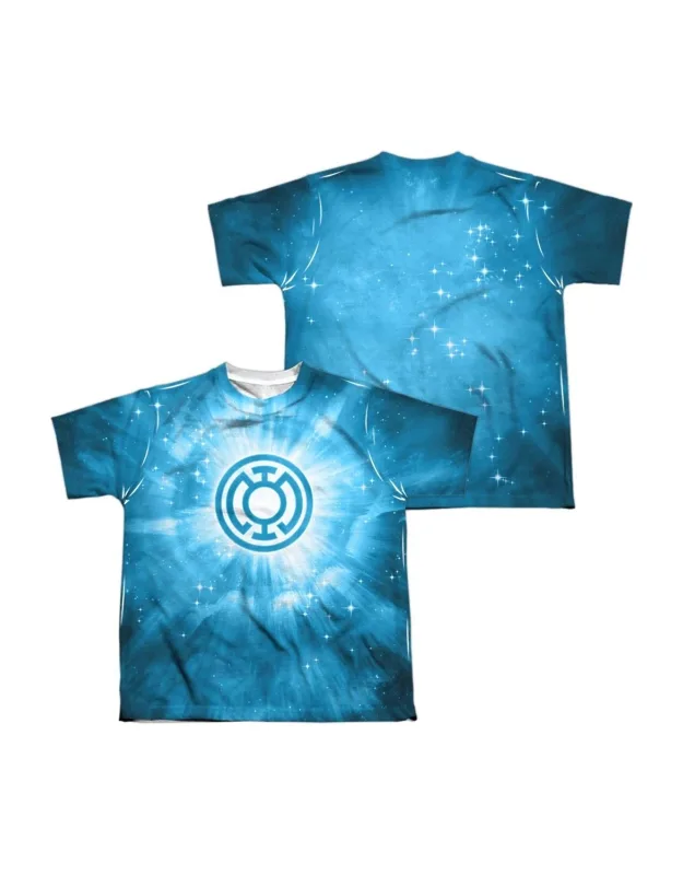 Green Lantern Blue Energy Short Sleeve Poly Crew Tee