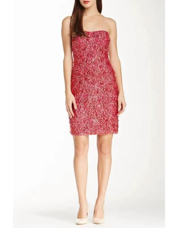 Rhinestone Embellished Cocktail Dress
