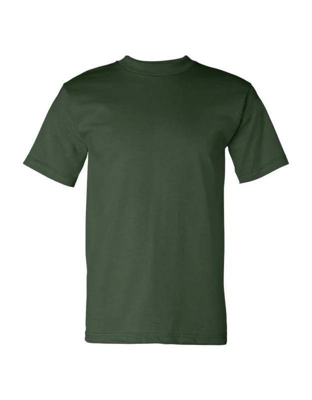Bayside Usa-made T-shirt, Pre-shrunk, Double-needle Stitched Sleeves