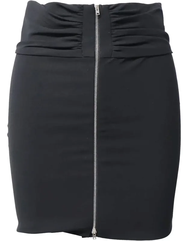 Gathered Pencil Skirt