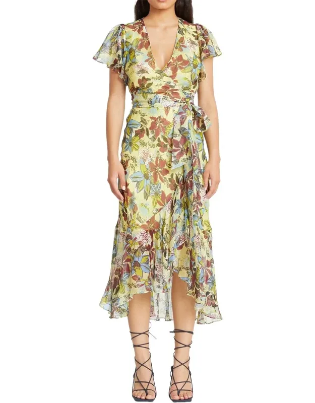 Linen & Silk-blend Dress