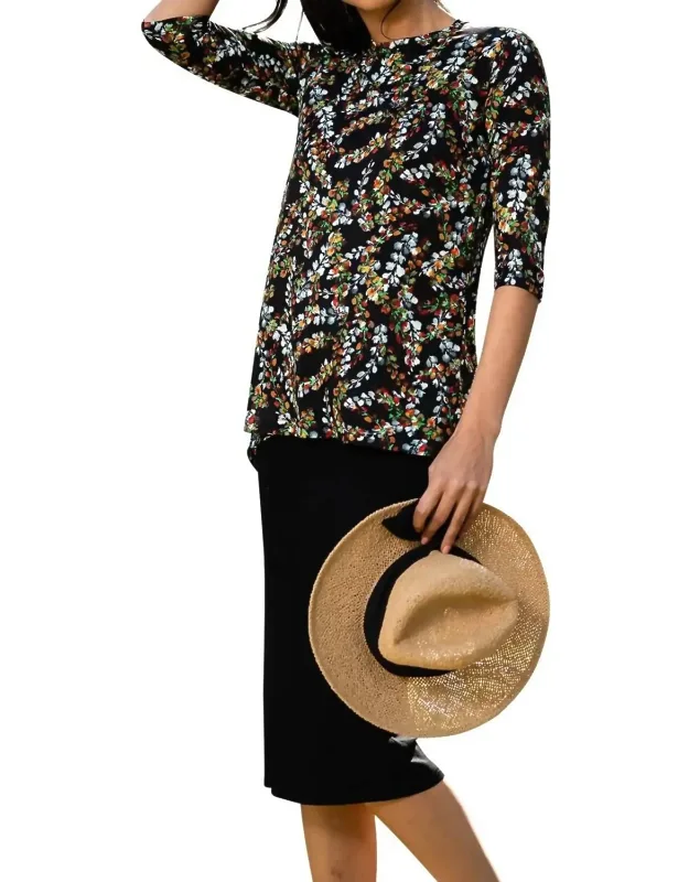 Print Triangle Back Top