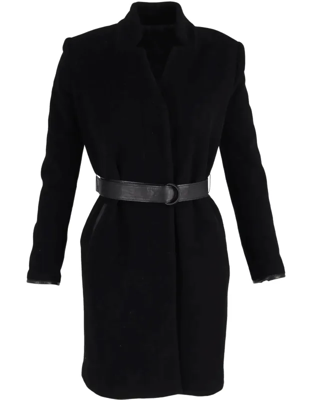 Belted Coat In Wool