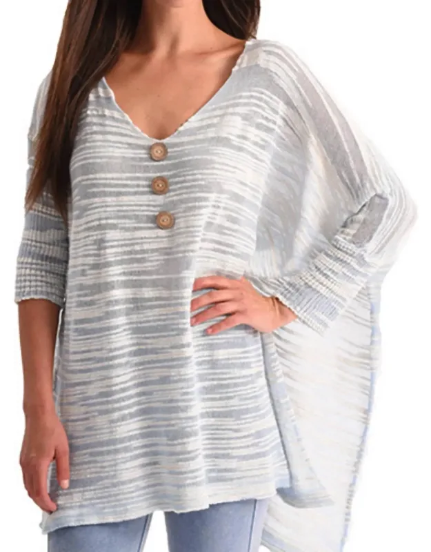 V-neck 3/4 Sleeve Tunic