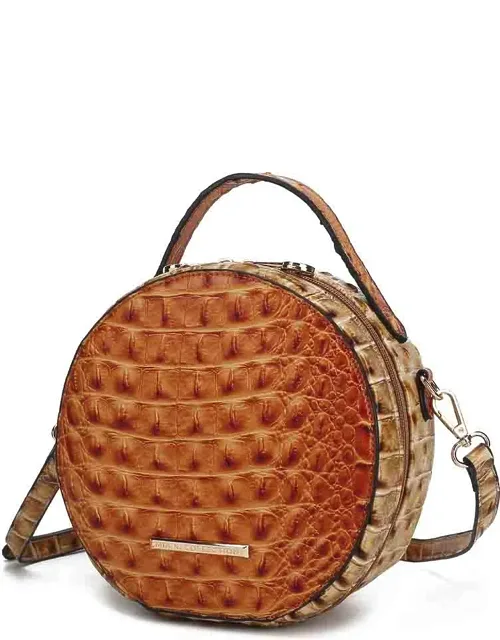 Ynnari Crossbody Croc-embossed Round Chic Handbag Top Handle