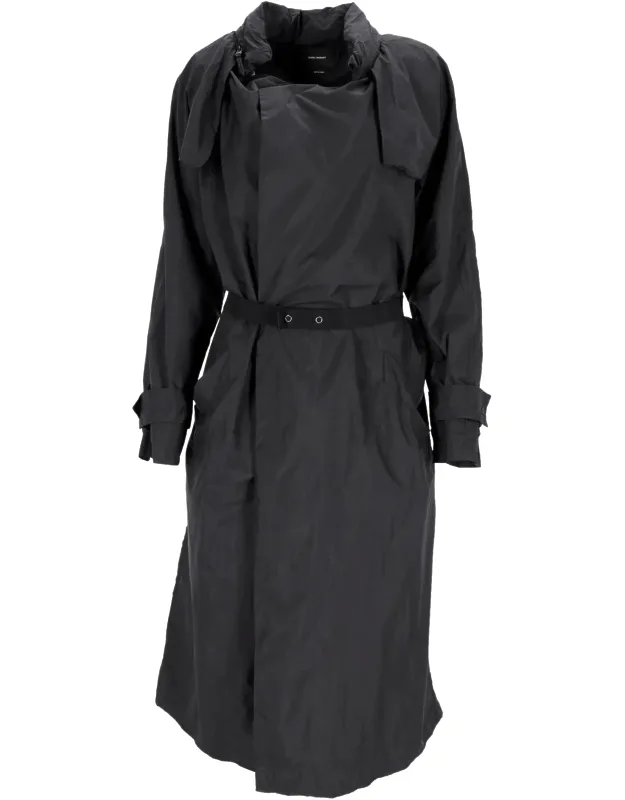 Belted Midi Trench Coat