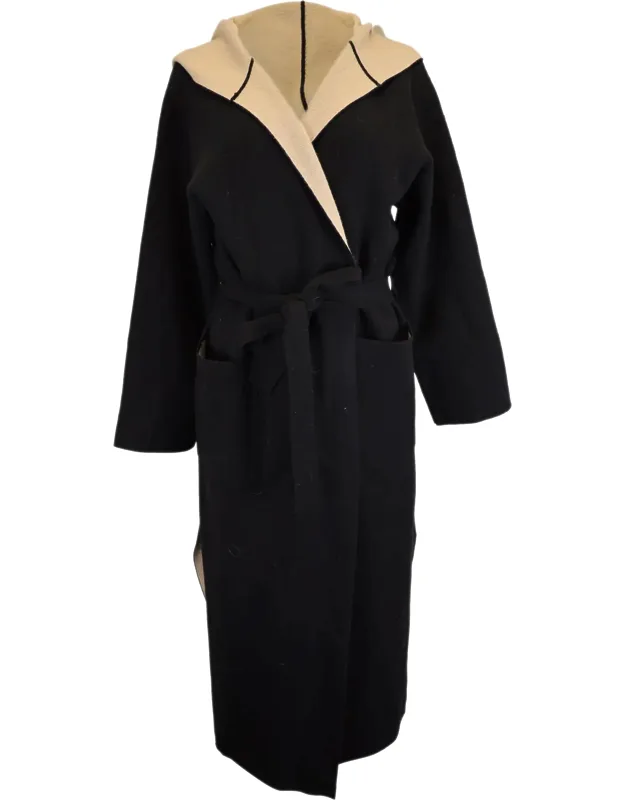 Pavidi Long Hooded Wrap Coat