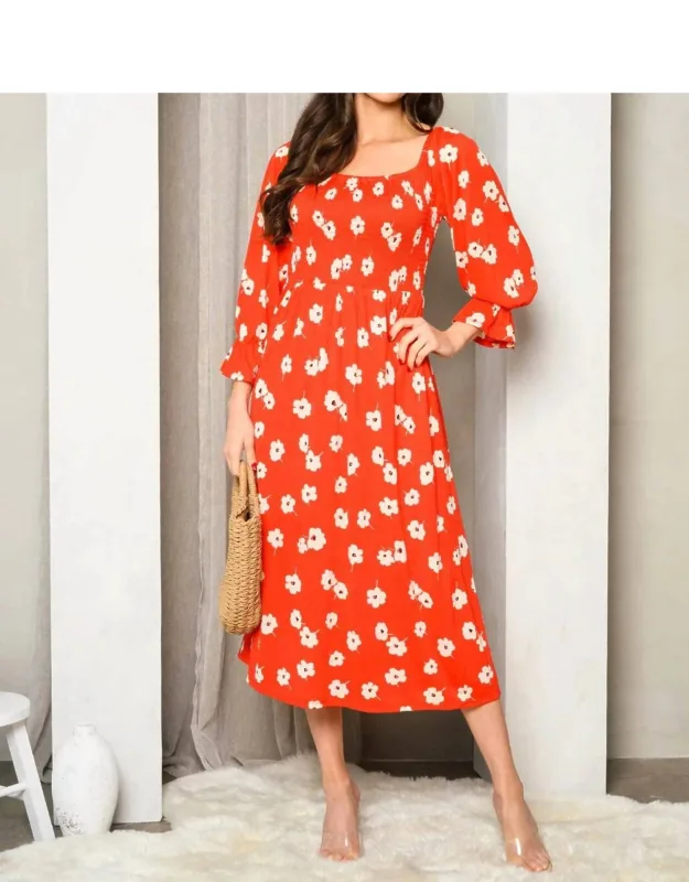 Floral Midi Dress