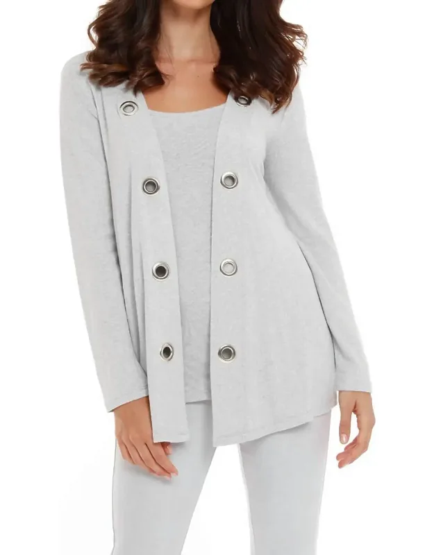 Open Grommet Cardigan
