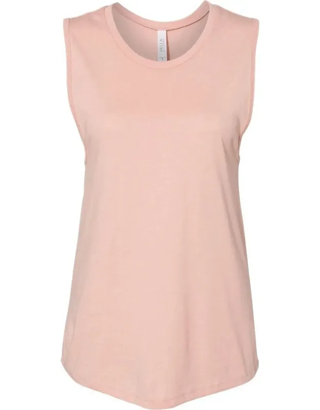 Jersey Muscle Tank - Relaxed Fit, Curved Bottom Hem