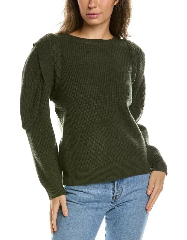 Braided Wool & Cashmere-blend Sweater