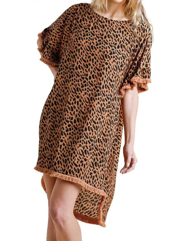 Frayed Mini Dress