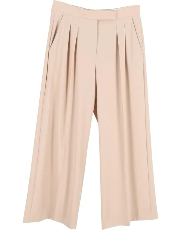 Pleated Wide-leg Trousers