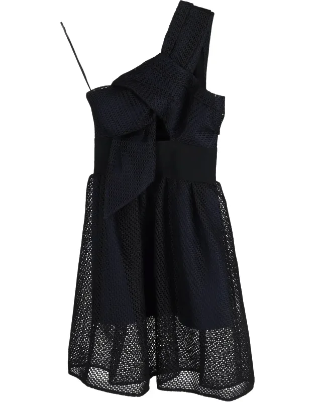 One-shouldered Skater Dress