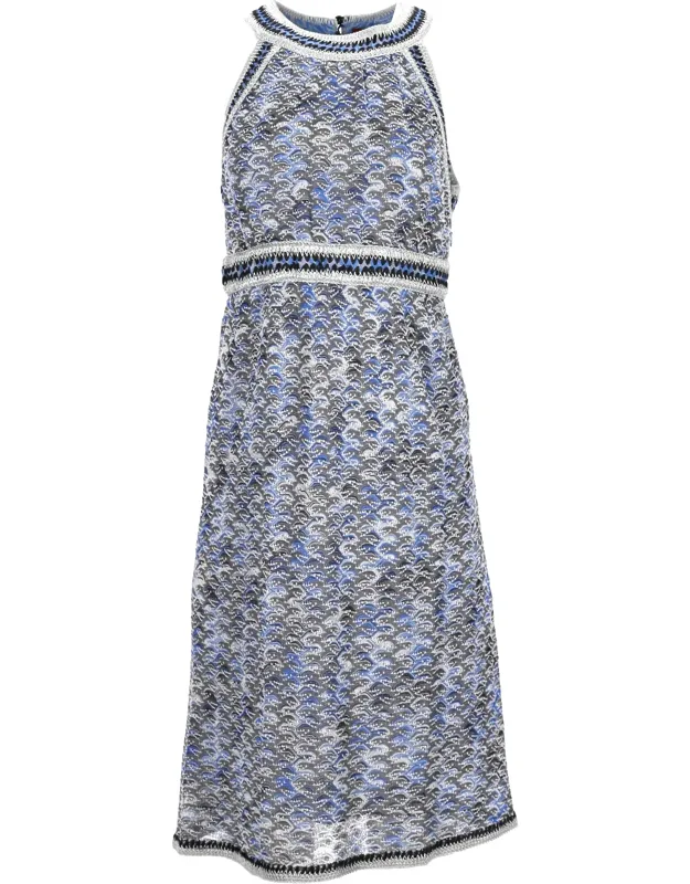 Knitted Halter Neck Midi Dress
