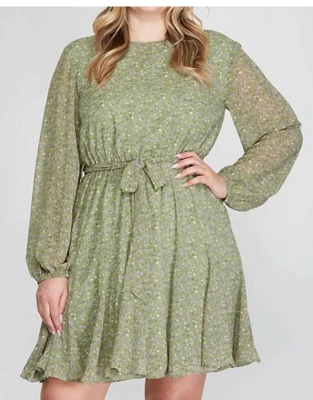 Sage And Lavender Dress