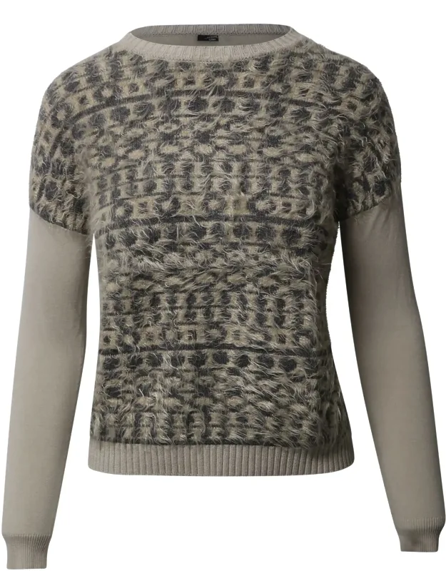 Printed Crewneck Sweater