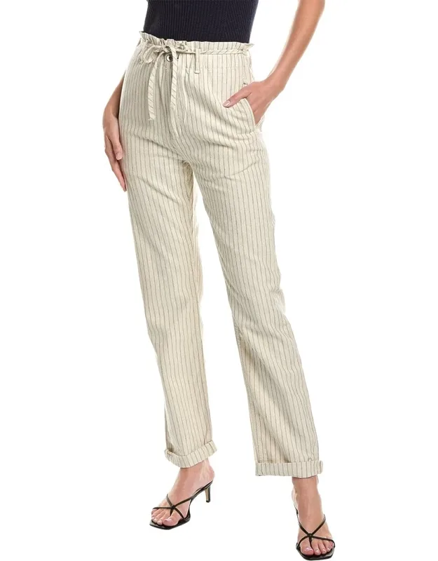 Paperbag Straight Pants
