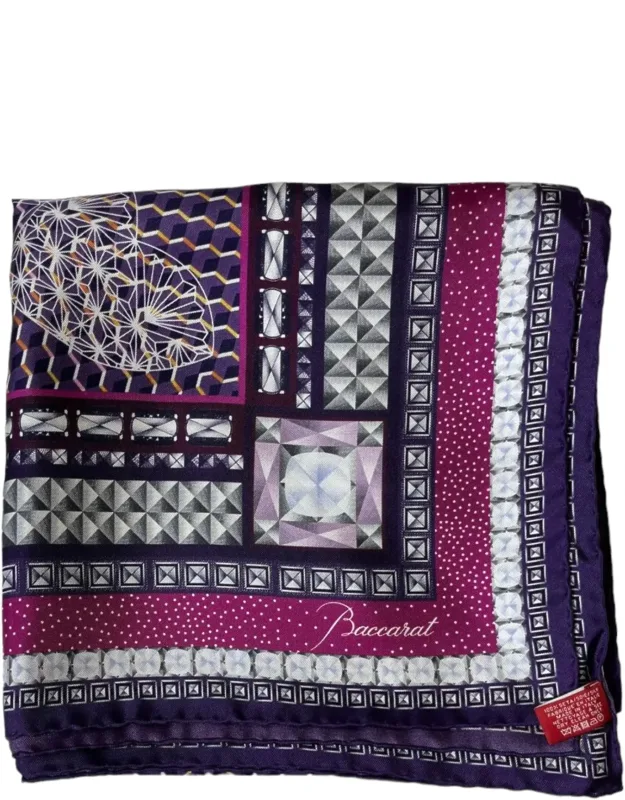 Baccarat Louxor Twillsilk Maxi Tie Scarf - 100% Silk, 38" X 38"