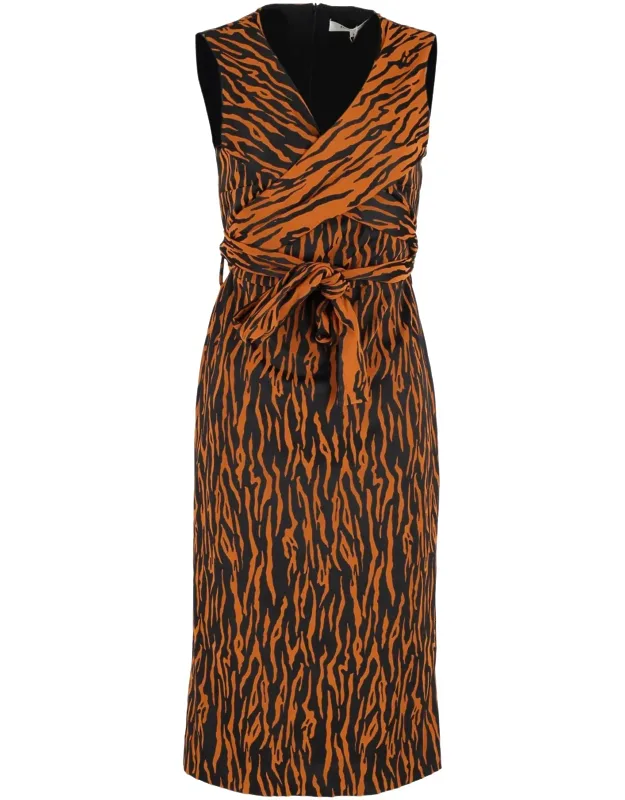 Sleeveless Wrap Dress