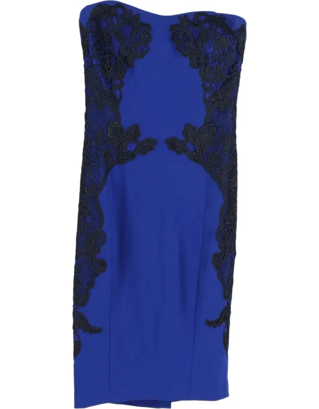 Isabella Cosmic Lace Strapless Dress