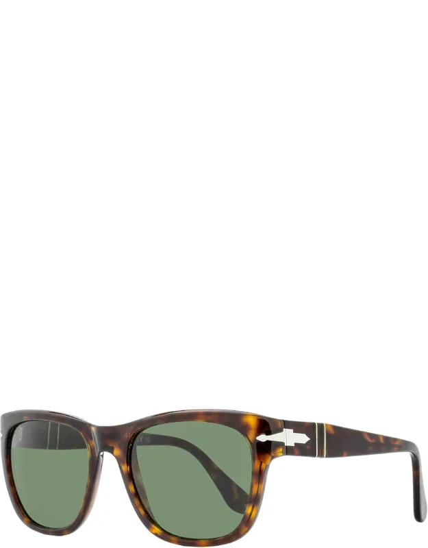 Persol Large Square Sunglasses With Scratch Resistant Lenses And Flexible Temple System