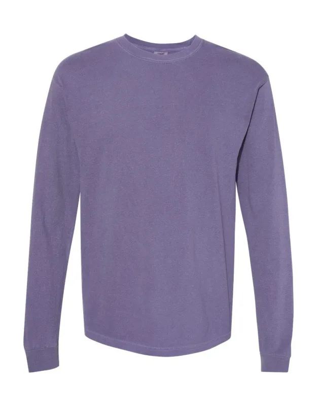 Heavyweight Long Sleeve T-shirt - Relaxed Fit, Twill Taped Neck