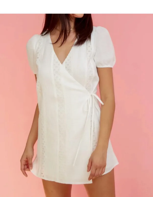 Eyelet Mini Dress