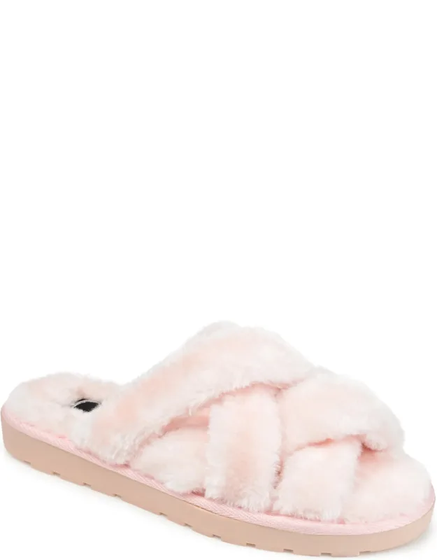 Faux Fur Quiet Slippers