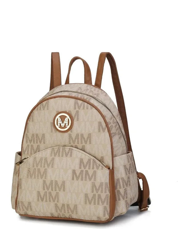 Palmer Vegan Leather Signature Logo-print Backpack