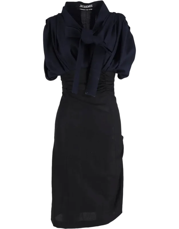 Robe Madame Ribbon Detail Midi Dress