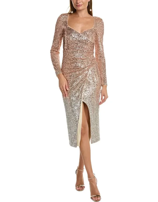Ombre Sequin Cocktail Dress