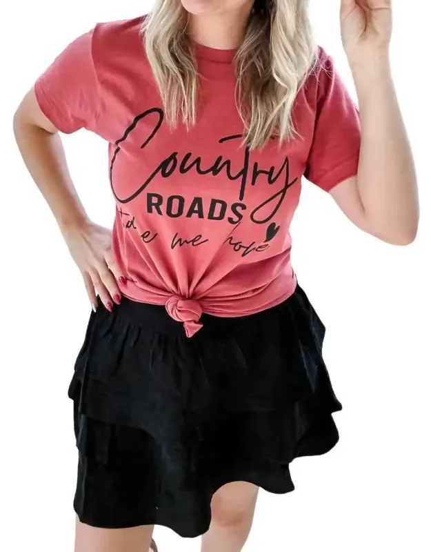 Corduroy Ruffle Skirt