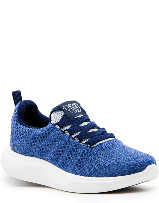 Eden Sneaker In Merino Wool With Wool-lined Footbed And Elastic Laces