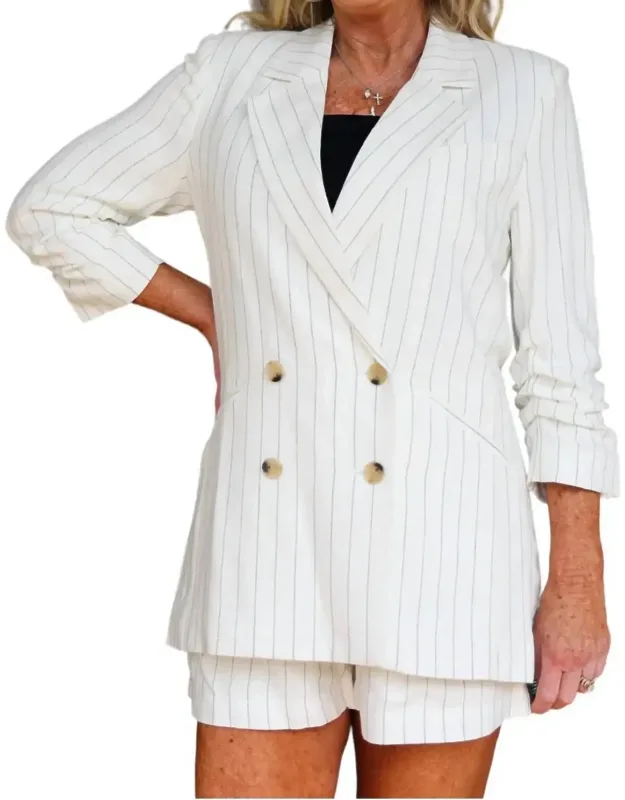 Ticket To Paradise Stripe Riviera Blazer