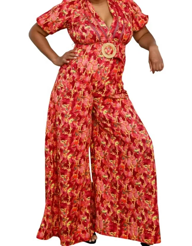 Floral Cotton Jumpsuit