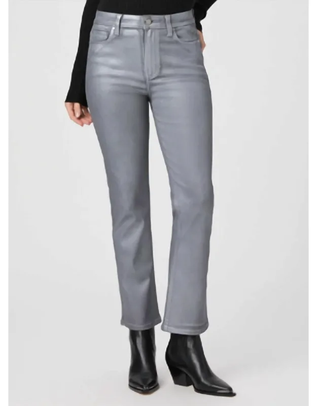 Claudine Flare Jean In Luxe Coating Fit That Shines