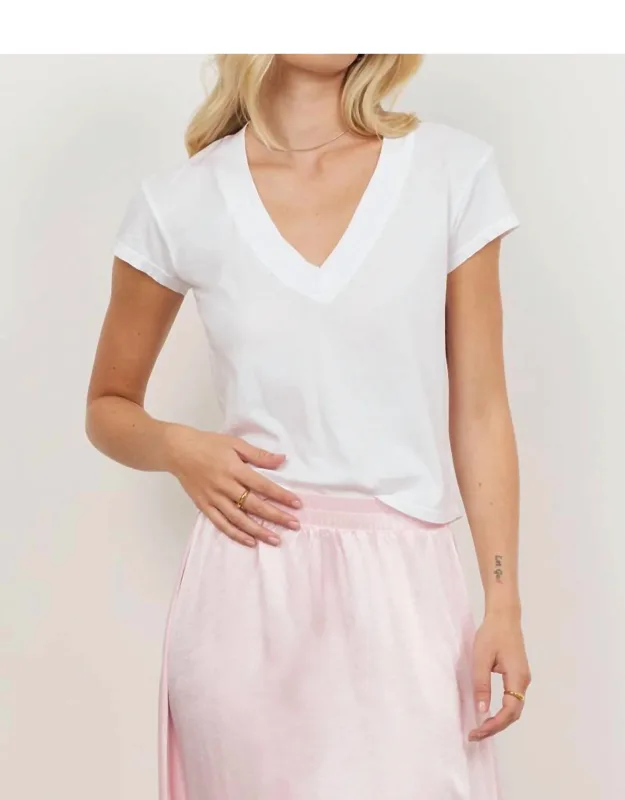 Organic Deep V Tee