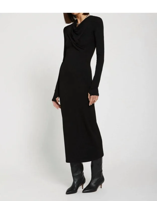 Pure Stretch Viscose Long Dress