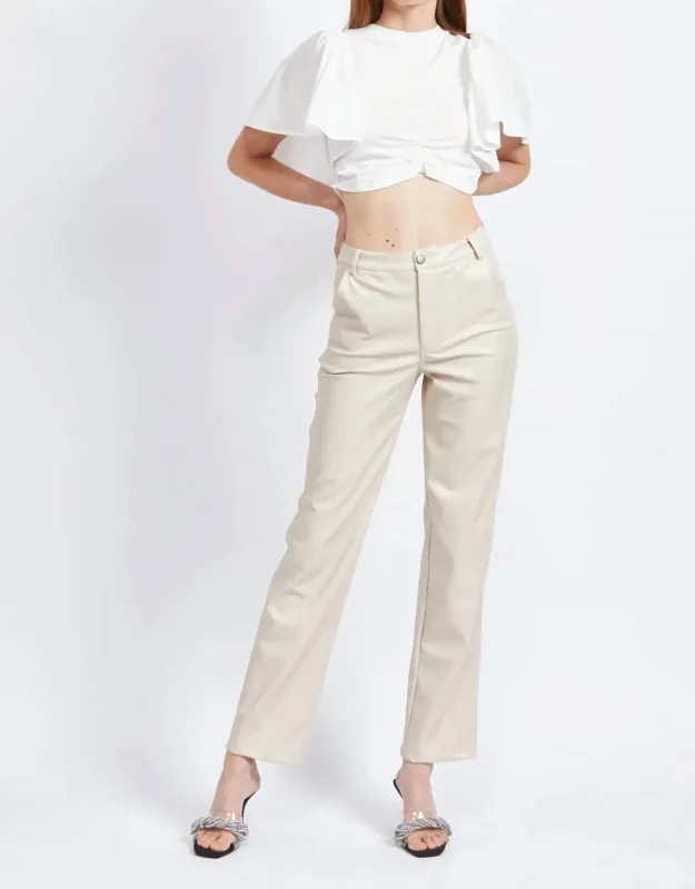 Vegan Leather Pants