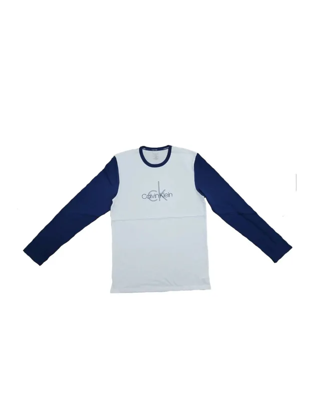 Long Sleeve Sleepwear Shirt - Crew Neck, Relaxed Fit