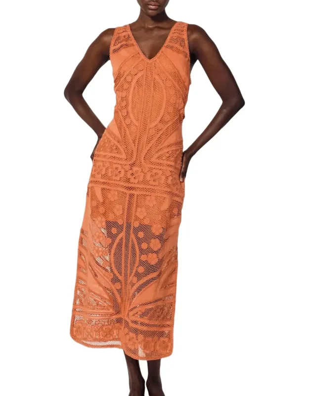 Crochet Midi Dress