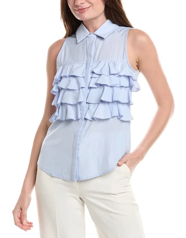 Ruffle Front Blouse